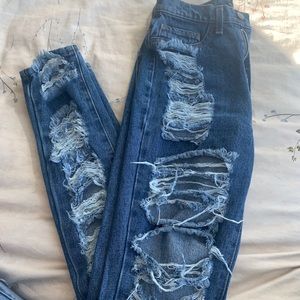 Catty Distressed Skinny Jeans